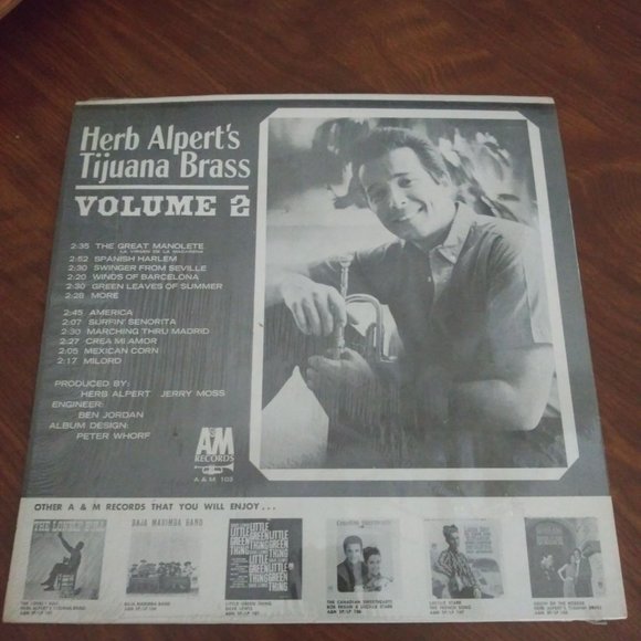 HERB ALBERT'S the Tijuana Brass VOLUME 2 1963 Reco - Picture 2 of 4